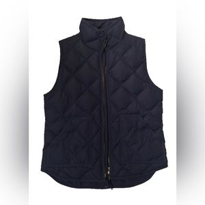 JCrew Factory Navy Quilted Puffer vest M